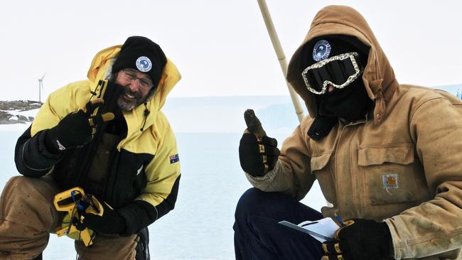 Mawson expeditioners at work in the field. Picture: Mark Horstman/AAD