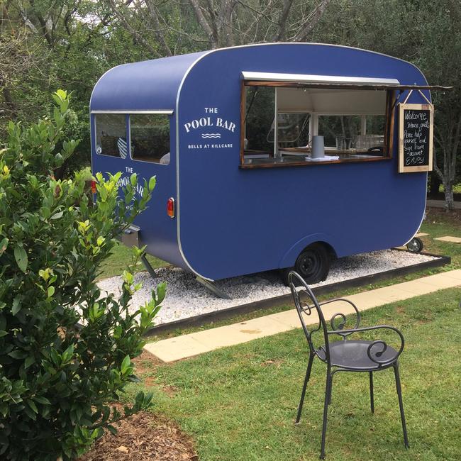 The Pool Bar caravan at Bells of Killcare on the NSW central coast.