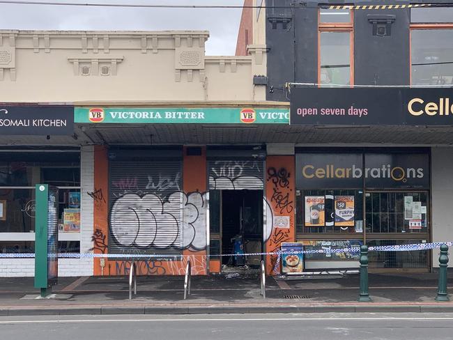 A Flemington business has been torched in a Christmas Eve arson attack. Picture: Ian Royall