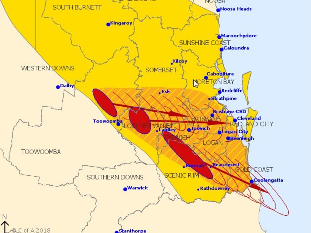 QLD Weather Forecast: Severe Thunderstorm Warning Issued For Southeast ...