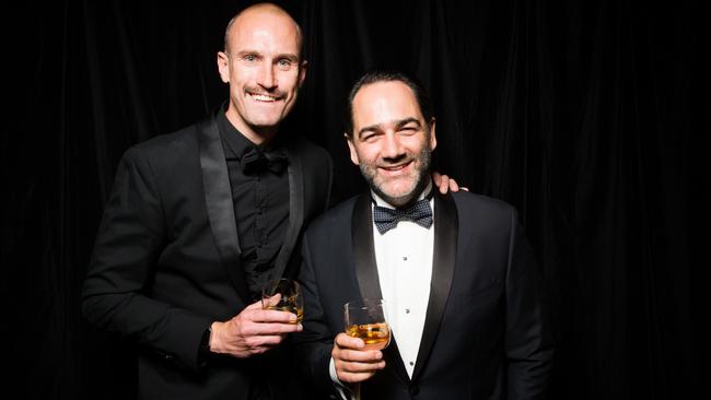 Michael ‘Wippa’ Wipfli and on-air partner Ryan ‘Fitzy’ Fitzgerald. Picture: Getty Images