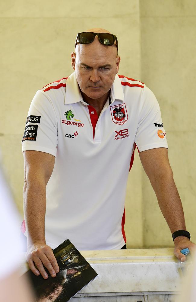 St George Illawarra coach Paul McGregor has continued his support for de Belin. (AAP Image/Bianca De Marchi)