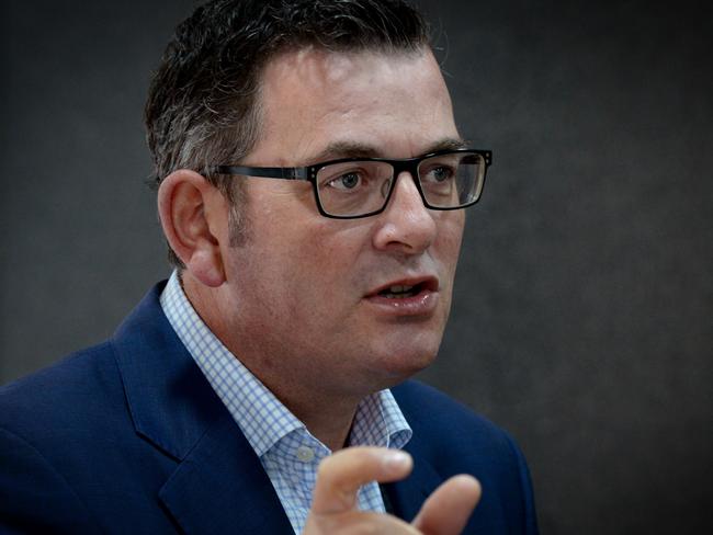 Victorian Premier Daniel Andrews previously flagged there would be ‘no caps anywhere’ beyond November 24. Picture: Andrew Henshaw