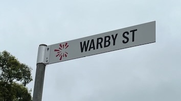 Warby St sign, Campbelltown Picture: Inasha Iftekhar