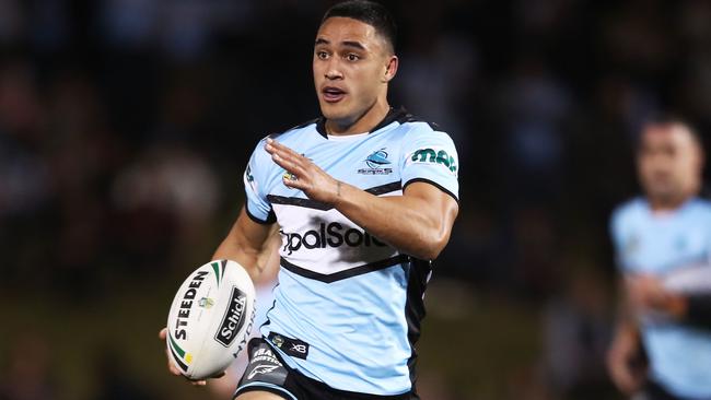 Valentine Holmes has been in fine form at fullback for the Sharks. Picture: Getty Images