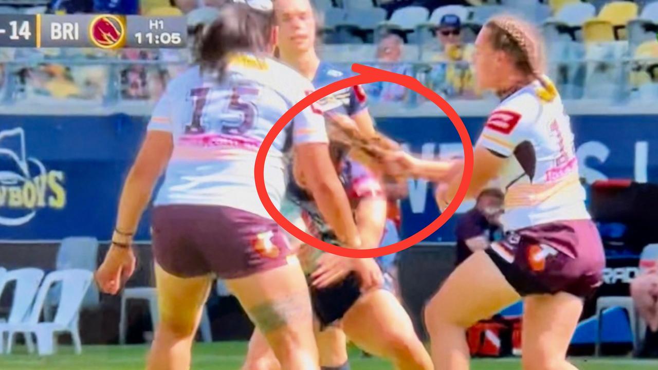 NRLW Tackle: Kennedy Cherrington referred straight to judiciary for spear  tackle | The Courier Mail