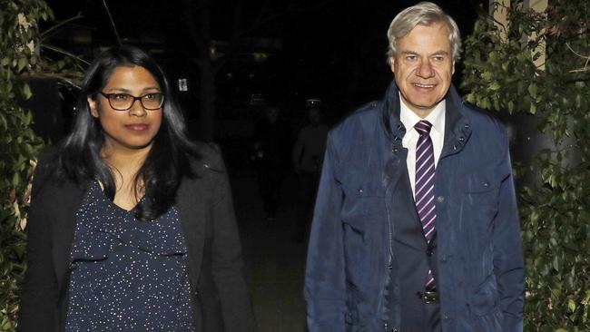 Liberal federal vice president Karina Okotel and Liberal Party Victorian president Michael Kroger in Canberra. Picture: Sean Davey