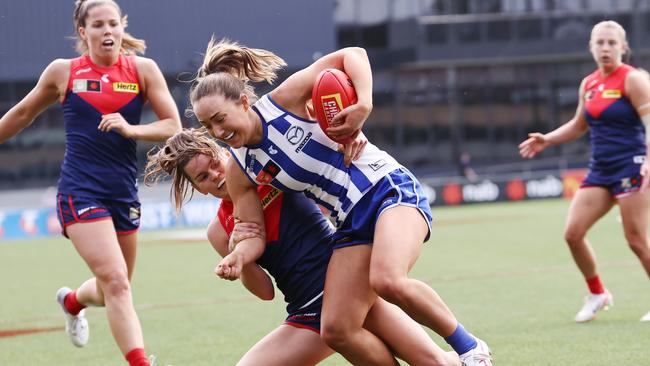 Bresnehan said she was hoping the Roos could claim their first AFLW premiership to join fellow big-four clubs Adelaide, Brisbane and Melbourne as AFLW premiers. Picture: Michael Klein