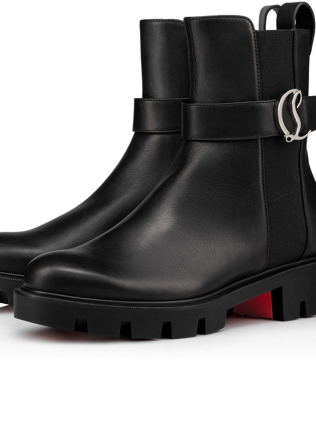 Christian Louboutin lug boots.