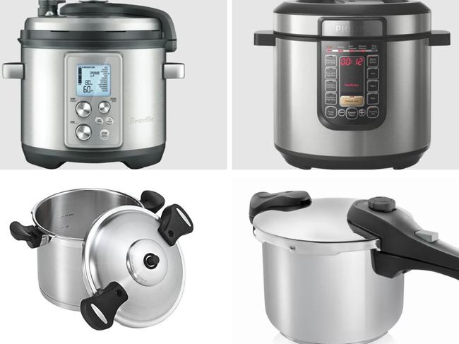 From traditional stovetop designs to the modern multi-cookers, pressure cookers can help make cooking easier. Pictures: Supplied