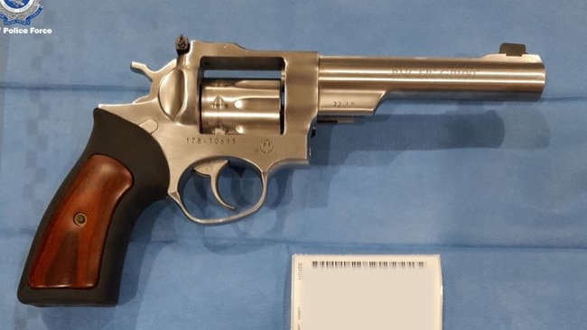 A weapon seized at Jean-Paul Issa’s Bossley Park house granny flat. Picture: NSW Police
