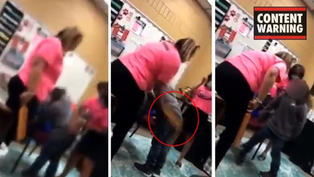 School Spanking - Principal seen on video spanking child with paddle in Florida | news.com.au  â€” Australia's leading news site