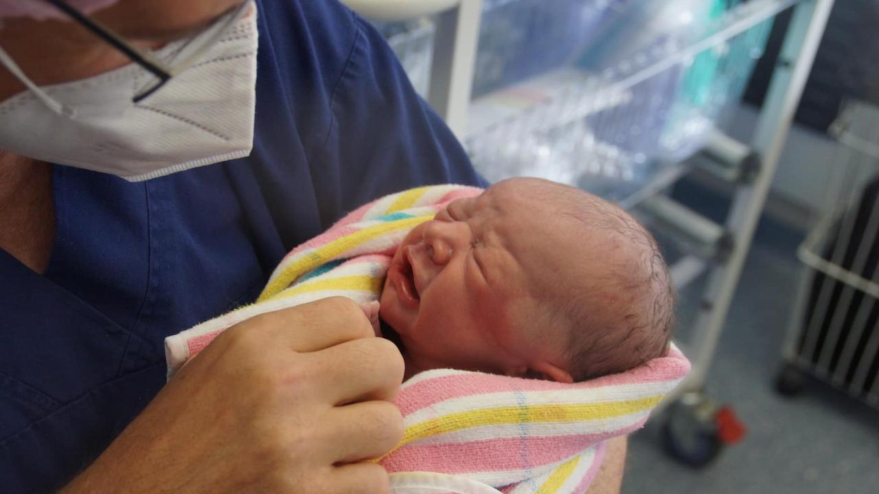 NT Chief Minister Michael Gunner has announced the birth of his second son, Nash Michael Huckleberry Gunner. Picture: Facebook/Michael Gunner