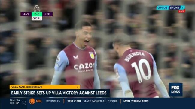 Aston Villa land victory against Leeds