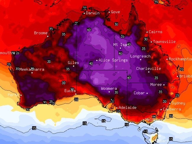 Temperatures are set to soar. Picture: Stormcast.