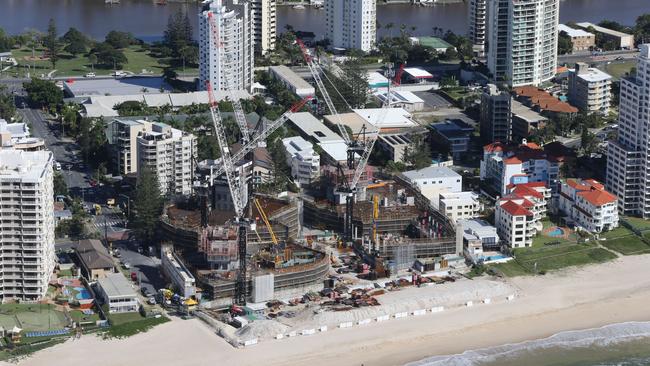 The Jewel development at Surfers Paradise early last year. Picture: Glenn Hampson