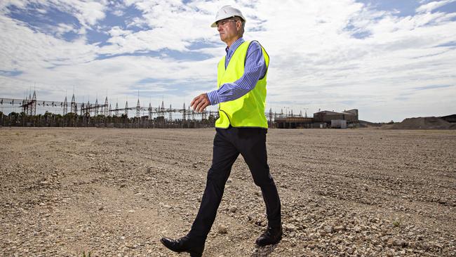 Snowy Hydro CEO Paul Broad at the new potential gas power station site in Kurri Kurri. Picture: Adam Yip