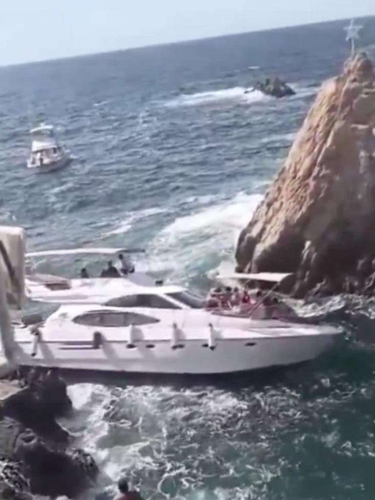 It happened at one of the most famous tourist attractions in Acapulco, Mexico. Picture: Jam Press