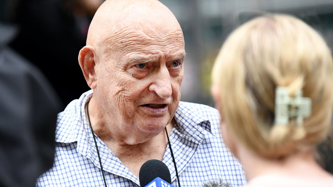 Former detective Bob Dallow outside the Coroner's Court in Brisbane. Picture: Dan Peled