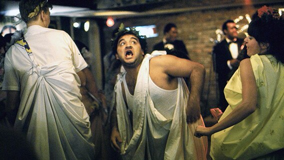 John Belushi, centre, in the 1978 film National Lampoon's Animal House.