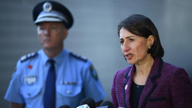 Premier Gladys Berejiklian promised the criminal investigation would be “robust”. The inquiry would run alongside the police probe. Picture: Joel Carrett