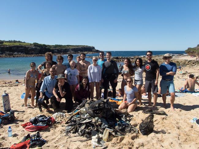 The UNSW Under Water Club retrieved a large mound of rubbish from Little Bay in their first-ever Dive Against Debris last year.