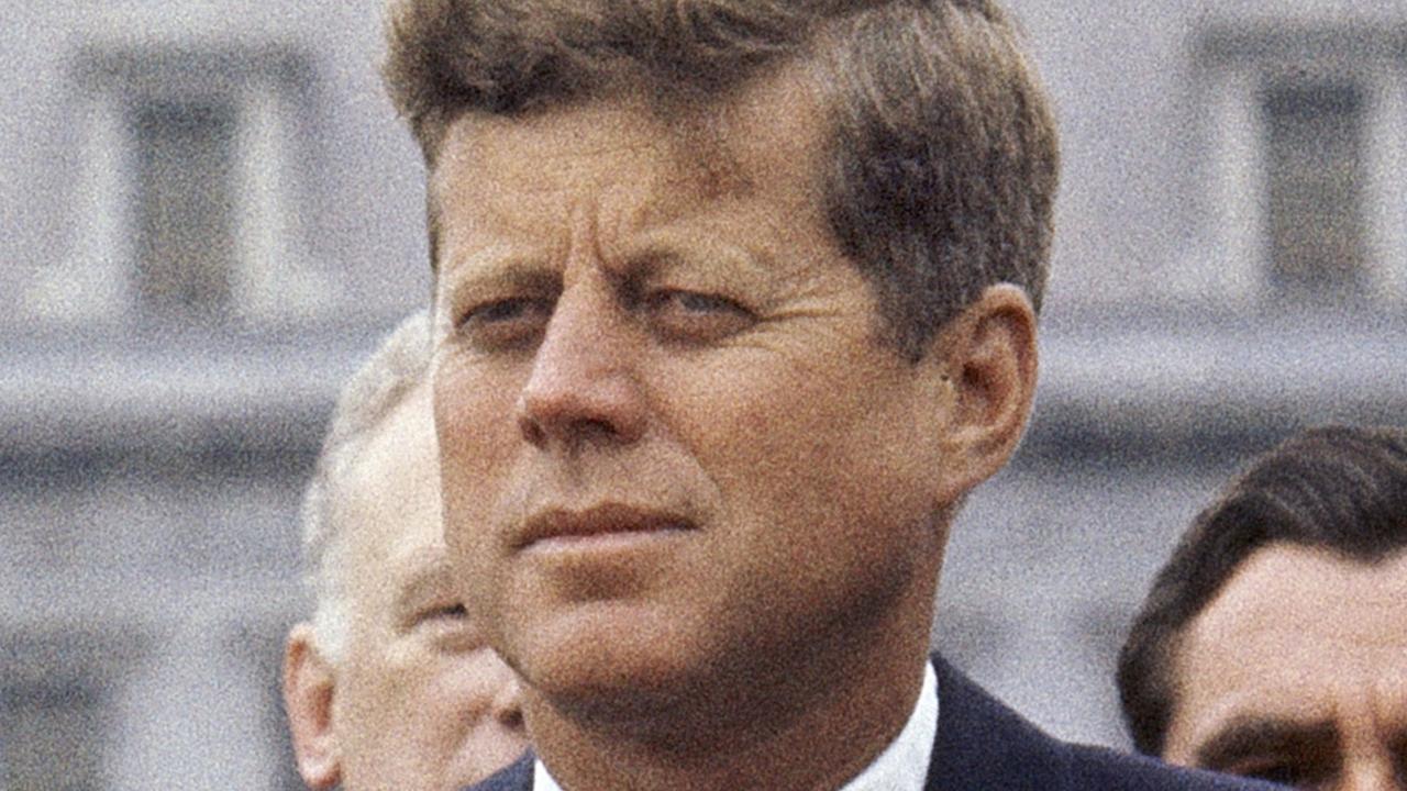 A 1963 image of US President John F. Kennedy outside the White House in Washington. (AP Photo/William J. Smith, File)