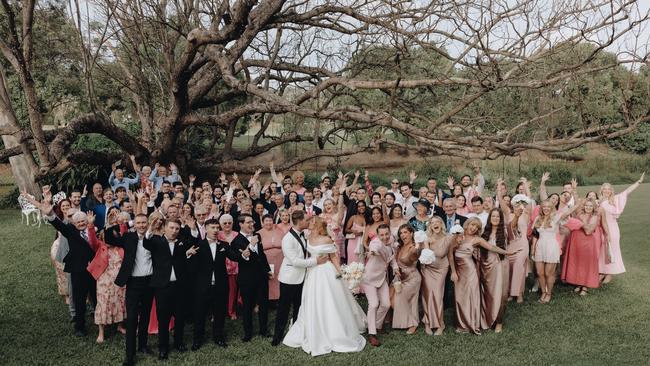 Katrina West and Reece Watson’s wedding. Picture: Aleisha Edwards Weddings