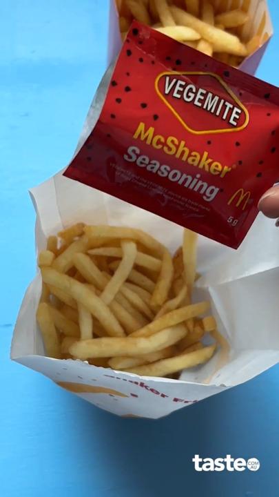 We tried the new VEGEMITE McShaker fries