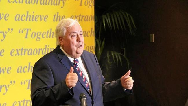 Clive Palmer. Picture: Facebook: Clive Palmer