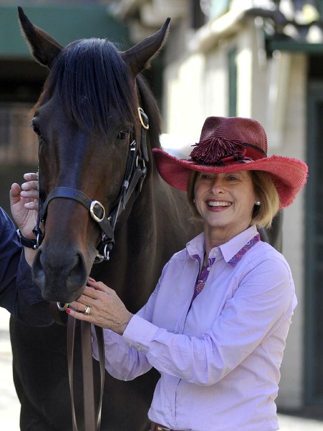 Champion racehorse with trainer Gai Waterhouse at Tulloch Lodge in Kensington.