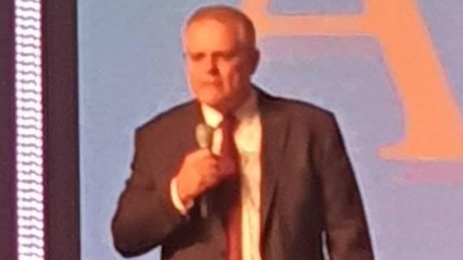 Prime Minister Scott Morrison speaks at a national Christian convention on the Gold Coast . Picture: Instagram