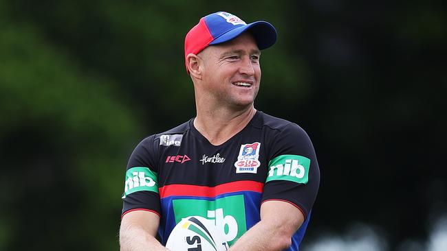 Newcastle Knights coach Nathan Brown is set to re-sign with the club. Picture: Phil Hillyard