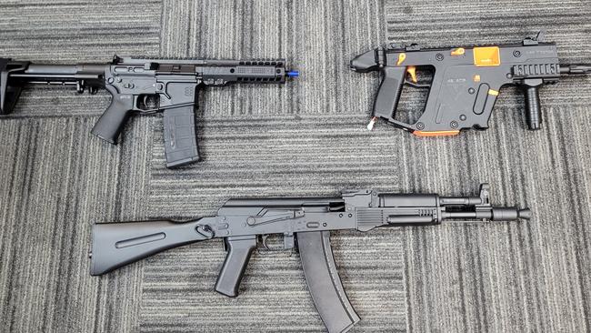 Gel blasters can often be indistinguishable to rifles. Picture: SA Police