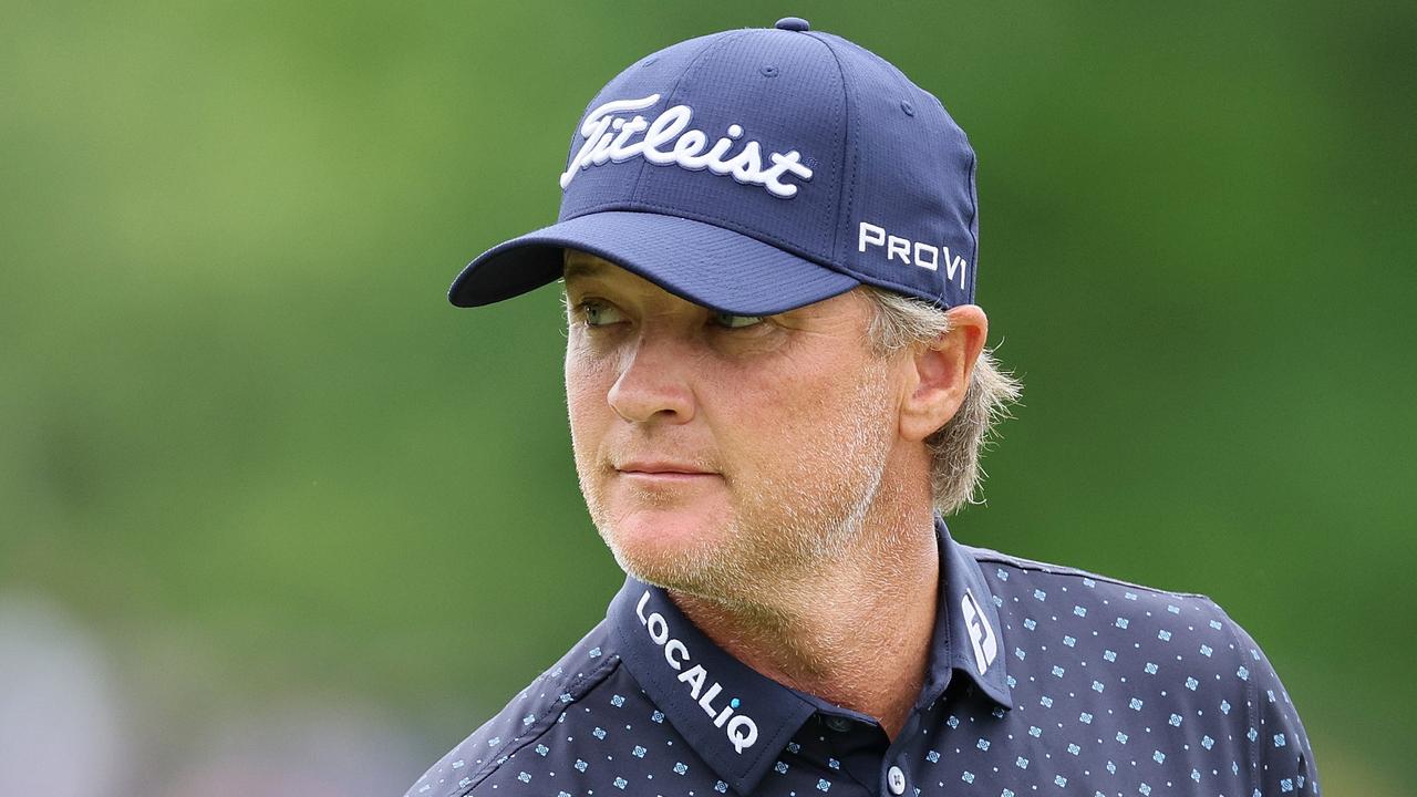 DUBLIN, OHIO - JUNE 02: Matt Jones of Australia looks on from the putting green during the first round of the Memorial Tournament presented by Workday at Muirfield Village Golf Club on June 02, 2022 in Dublin, Ohio. Andy Lyons/Getty Images/AFP