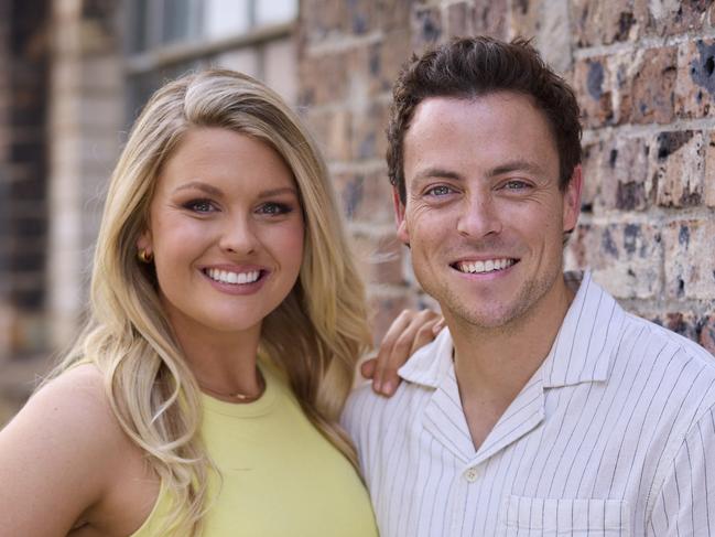 Home and Away co-stars and real life couple Sophie Dillman and Patrick O'Connor