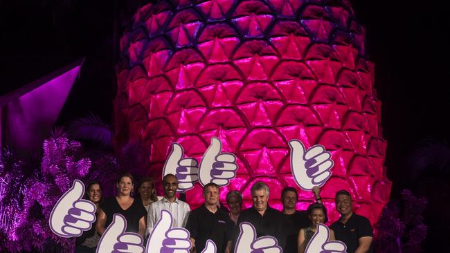 The Big Pineapple on the Sunshine Coast went purple for the announcement.