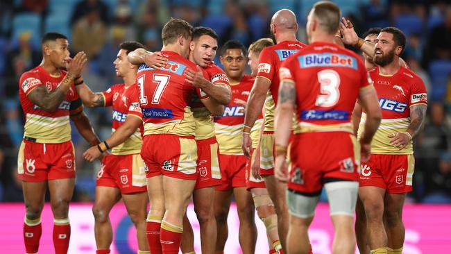 Sunday’s result keeps the Dolphins in the hunt for a finals spot in their inaugural season. Picture; Chris Hyde/Getty Images