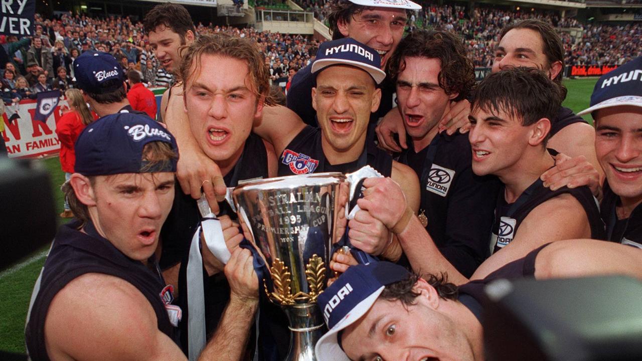 The 1995 premiership-winning Carlton Blues.