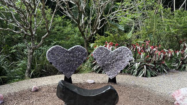 Love heart crystals at Crystal Castle.Picture: Savannah Pocock.