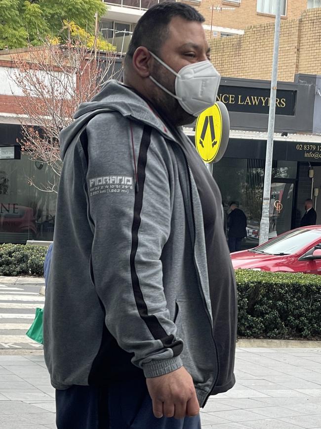 Danny Chami outside Bankstown Local Court on August 11, 2022. Chami was sentenced to 30-month ICO for drug supply. Picture: Paul Brescia