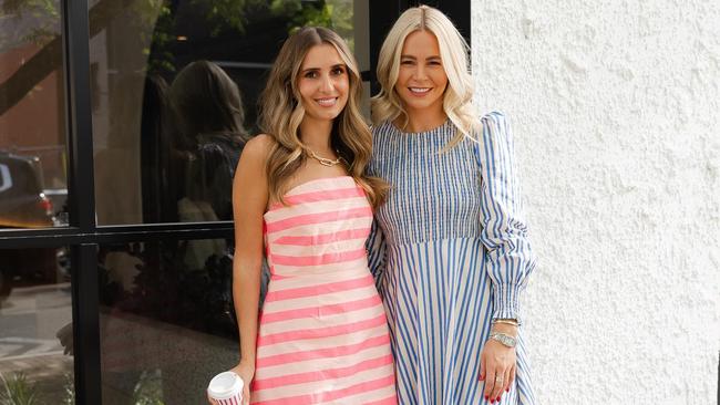 Cayleigh Scalamera (left) and Lucy Fennell (right) at the Aston Studio brunch. Picture: Instagram