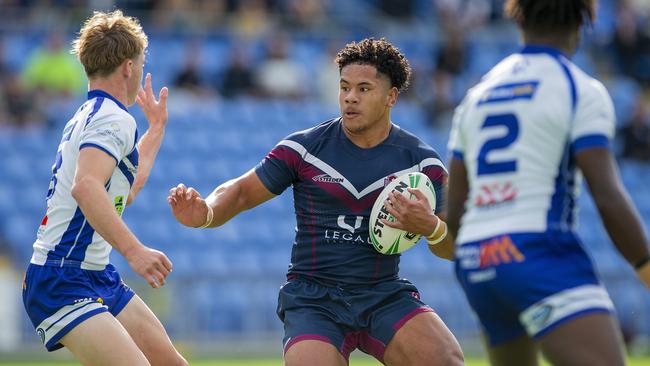 Ipswich SHS's Rene Bagon in action. Picture: Jerad Williams