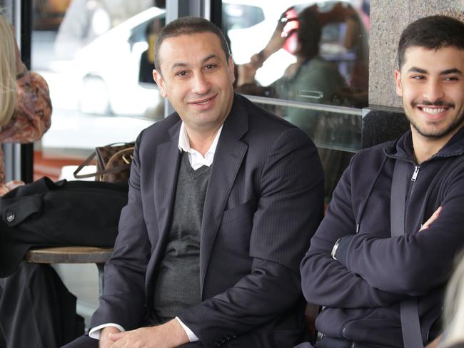 The victim Michael Haddad (right) with his father Marwan Haddad.