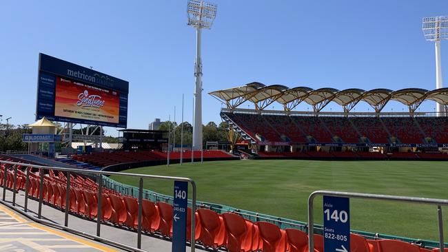 Metricon Stadium has been announced as the new home of the SandTunes music festival after backlash over the event being held at Coolangatta Beach. Picture: Emily Halloran