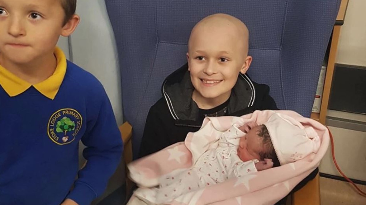 Nine Year Old Boy With Terminal Cancer Meets Baby Sister News Com Au Australia S Leading News Site