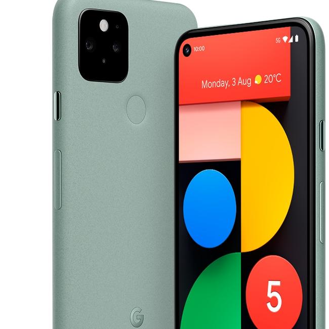 The Google Pixel 5 is the tech giant's first 5G smartphone. Picture: Supplied