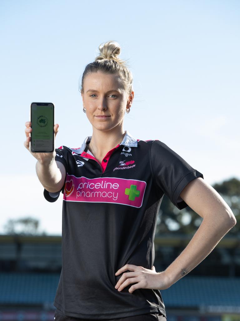 As is Sasha Glasgow from Adelaide Thunderbirds.