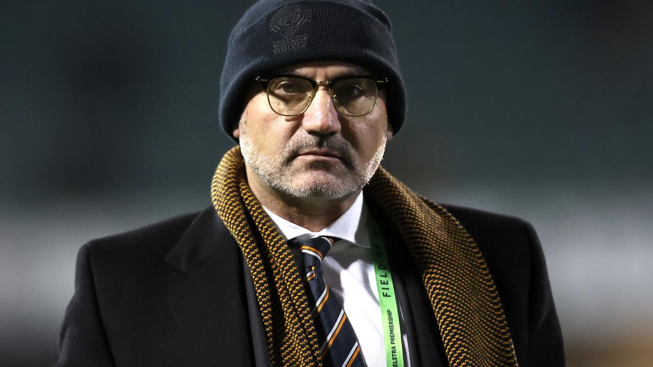 Sacked Wests Tigers chairman Lee Hagipantelis. Getty