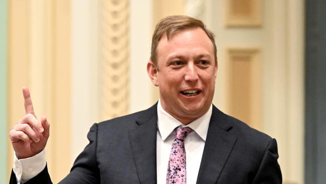 BRISBANE, AUSTRALIA – NewsWire Photos – AUGUST 30, 2022. Queensland Deputy Premier Steven Miles speaks during Question Time at Parliament House in Brisbane. Picture: NCA NewsWire / Dan Peled